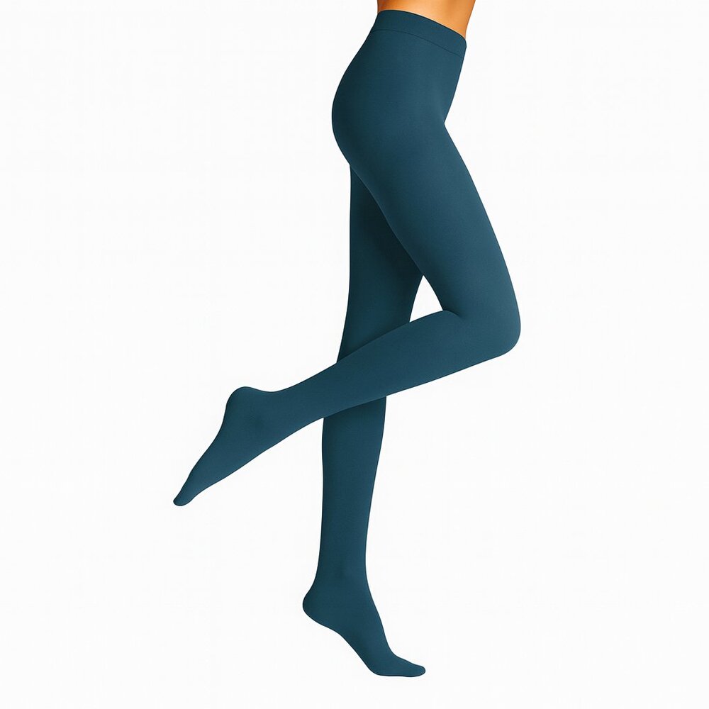 Women’s 50 Denier Footed Tights Anice Blue Made in Italy | XS , L